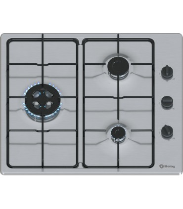 Balay 3ETX463BB Placa de gas, 60 cm, Acero