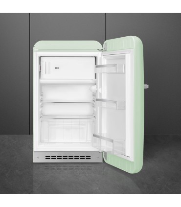 Smeg FAB10RPG6 Frigorífico monopuerta 50's Style, Estático, Bisagras derecha, Negro, 97 x 54,5 cm