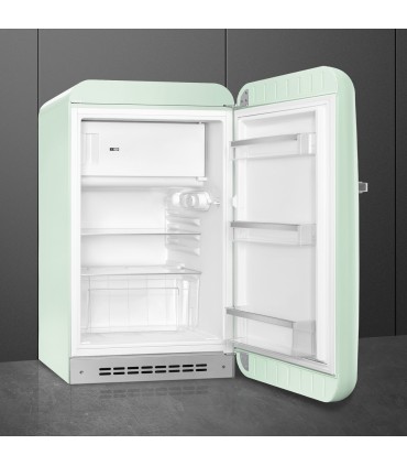 Smeg FAB10RPG6 Frigorífico monopuerta 50's Style, Estático, Bisagras derecha, Negro, 97 x 54,5 cm