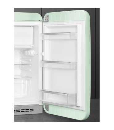 Smeg FAB10RPG6 Frigorífico monopuerta 50's Style, Estático, Bisagras derecha, Negro, 97 x 54,5 cm