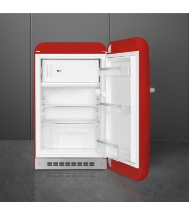 Smeg FAB10RRD6 Frigorífico monopuerta 50's Style, Estático, Bisagras derecha, Negro, 97 x 54,5 cm