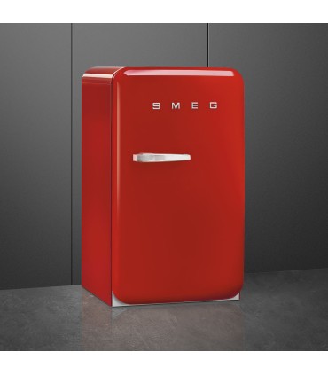 Smeg FAB10RRD6 Frigorífico monopuerta 50's Style, Estático, Bisagras derecha, Negro, 97 x 54,5 cm