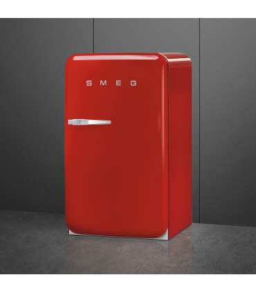 Smeg FAB10RRD6 Frigorífico monopuerta 50's Style, Estático, Bisagras derecha, Negro, 97 x 54,5 cm