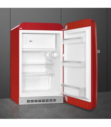 Smeg FAB10RRD6 Frigorífico monopuerta 50's Style, Estático, Bisagras derecha, Negro, 97 x 54,5 cm