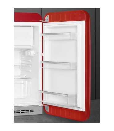 Smeg FAB10RRD6 Frigorífico monopuerta 50's Style, Estático, Bisagras derecha, Negro, 97 x 54,5 cm