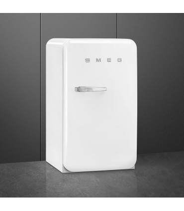 Smeg FAB10RWH6 Frigorífico monopuerta 50's Style, Estático, Bisagras derecha, Negro, 97 x 54,5 cm