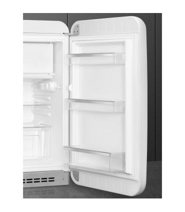 Smeg FAB10RWH6 Frigorífico monopuerta 50's Style, Estático, Bisagras derecha, Negro, 97 x 54,5 cm