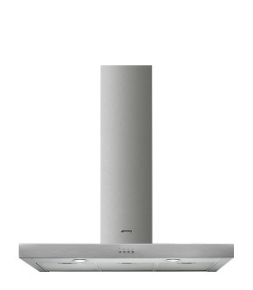 Smeg KATE900EX Campana T invertida, Estética Universal, Acero Inoxidable, 90 cm