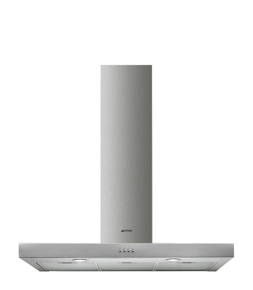 Smeg KATE900EX Campana T invertida, Estética Universal, Acero Inoxidable, 90 cm