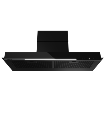 Teka Integra GFI 97350 EOS BK Campana invisible de 90 cm, con espacio para almacenamiento, Negro, Serie TOTAL