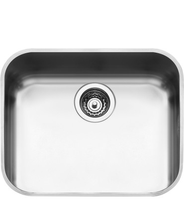 Smeg UM50 Fregadero Acero Inoxidable, 1 cubeta de 50 cm, Instalación bajo encimera