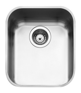 Smeg UM40 Fregadero Acero Inoxidable, 1 cubeta de 40 cm, Instalación bajo encimera
