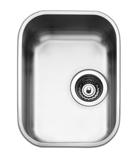 Smeg UM30 Fregadero Acero Inoxidable, 1 cubeta de 30 cm, Instalación bajo encimera