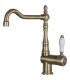 Smeg MIR6O-2 Grifo cocina monomando, Caño giratorio 360°, Estética Colonial, Color Bronce