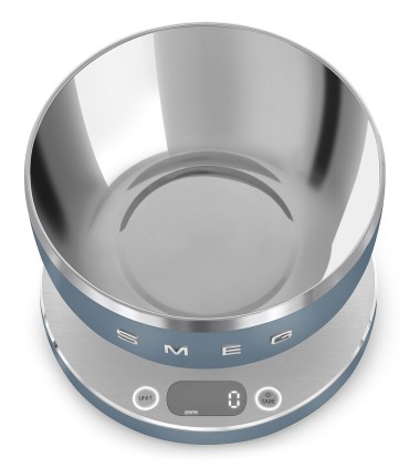Smeg KSC01SBMWW Báscula de cocina, Collezione, Azul Tormenta mate