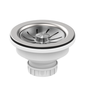 Teka Helixpro 1b wo/ovf Válvula HelixPro para fregadero sin rebosadero, Acero inoxidable