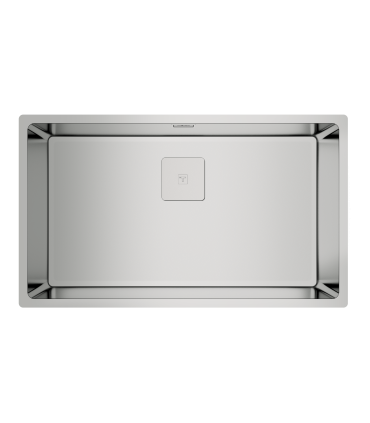 Teka FlexLinea RS15 71.40 Fregadero SilentSmart, 1 Cubeta 71 cm, Triple Instalación, Acero inoxidable, Serie Maestro