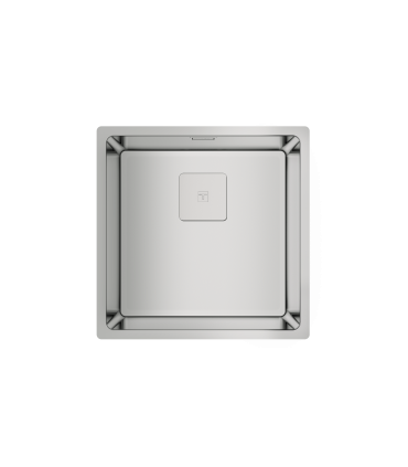 Teka FlexLinea RS15 40.40 Fregadero SilentSmart, 1 Cubeta 40 cm, Triple Instalación, Acero inoxidable, Serie Maestro