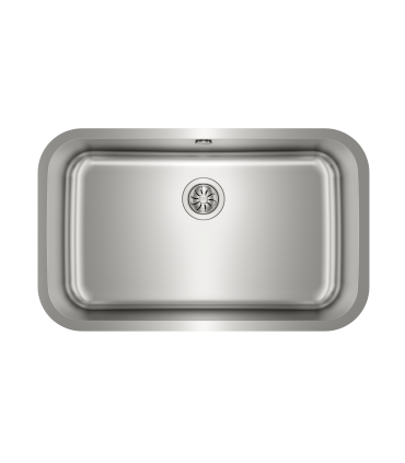 Teka BE 74.43-20 1C Fregadero Bajo Encimera, 1 Cubeta 74 cm, Acero inoxidable, Serie Total