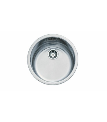 Teka ERC 1C Fregadero Sobre Encimera, 1 Cubeta Ø39 cm, Acero inoxidable, Serie Easy