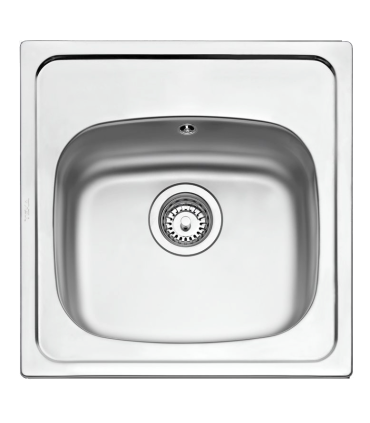Teka Starbright 50 E-XP 1C Fregadero Sobre Encimera, 1 Cubeta 40 cm, Acero inoxidable, Serie Easy