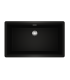 Teka Radea R10 70.40 M-TG Fregadero de Granito Tegranite+, 1 Cubeta 69,4 cm, Doble Instalación, Negro, Serie Maestro