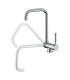 Teka MTP 984 Grifo cocina monomando con caño, giratorio y abatible, Plateado, Serie Easy