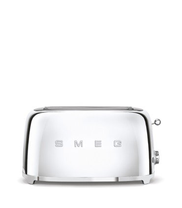 Smeg TSF02SSEU Tostadora 4x2, 50's Style, Acero brillante