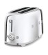 Smeg TSF02SSEU Tostadora 4x2, 50's Style, Acero brillante