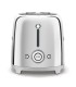 Smeg TSF02SSEU Tostadora 4x2, 50's Style, Acero brillante