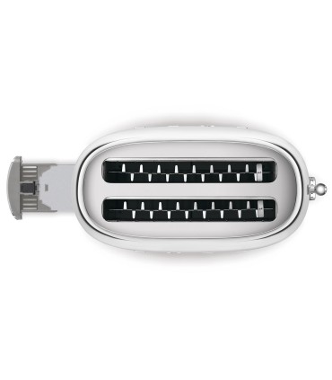 Smeg TSF02SSEU Tostadora 4x2, 50's Style, Acero brillante