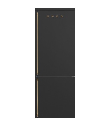 Smeg FA8005RAO6 Frigorífico combinado Colonial, bisagra derecha, Color Crema, 195,5 x 70,4 cm