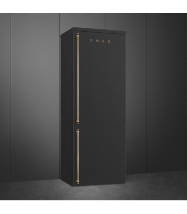Smeg FA8005RAO6 Frigorífico combinado Colonial, bisagra derecha, Color Crema, 195,5 x 70,4 cm