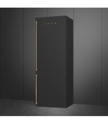 Smeg FA8005RAO6 Frigorífico combinado Colonial, bisagra derecha, Color Crema, 195,5 x 70,4 cm