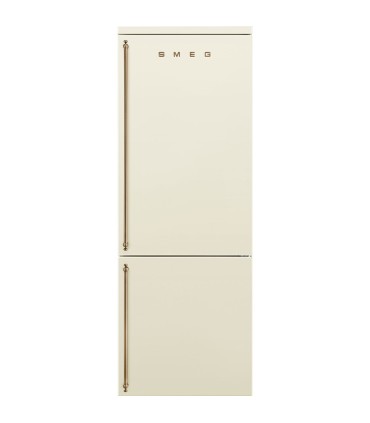Smeg FA8005RPO6 Frigorífico combinado Colonial, bisagra derecha, Color Crema, 195,5 x 70,4 cm