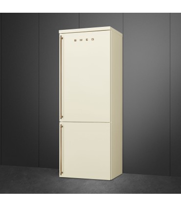 Smeg FA8005RPO6 Frigorífico combinado Colonial, bisagra derecha, Color Crema, 195,5 x 70,4 cm