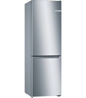 Bosch KGN33NLEB Serie 2, Frigorífico combinado de libre instalación, 176 x 60 cm, Acero mate antihuellas