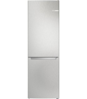 Bosch KGN36NLEA Serie 2, Frigorífico combinado de libre instalación, 186 x 60 cm, Acero mate antihuellas