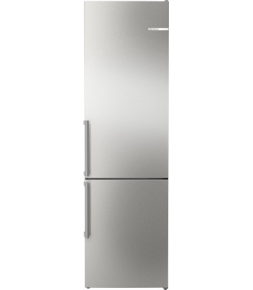 Bosch KGN39VIBT Serie 4, Frigorífico combinado de libre instalación, 203 x 60 cm, Acero inoxidable antihuellas