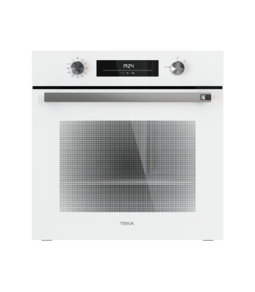 Teka NEO HSB 6250 P WH Horno pirolítico con sistema DualClean y 8 funciones de cocinado, Blanco, Serie Total