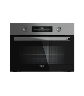 Teka NEO HSC 6350 P Horno compacto pirolítico con 8 funciones y guías Plus-Extension, Acero inoxidable, Serie Total