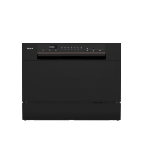 Teka LC 24700 BK Lavavajillas compacto de libre instalación para 6 servicios y 7 programas de lavado, Negro, Serie Total