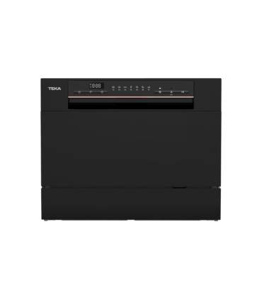 Teka LC 24700 BK Lavavajillas compacto de libre instalación para 6 servicios y 7 programas de lavado, Negro, Serie Total