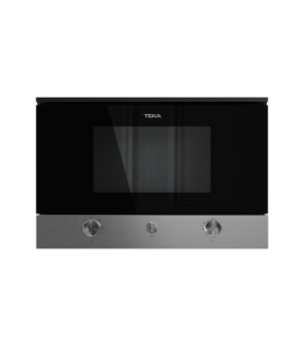 Teka NEO MS 6220 BI L SS Microondas integrable con base cerámica y apertura a la izquierda, Acero inoxidable, Serie Total