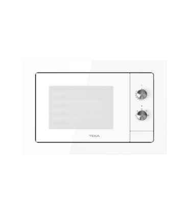 Teka NEO MB 6200 BI WH Microondas integrable con descongelación automática, Blanco, Serie Easy