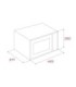 Teka MWE FS25 G SS Microondas de libre instalación con grill de 25L, Acero inoxidable, Serie Easy