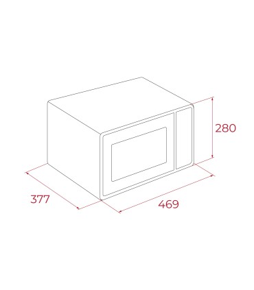 Teka MWE FS25 G SS Microondas de libre instalación con grill de 25L, Acero inoxidable, Serie Easy