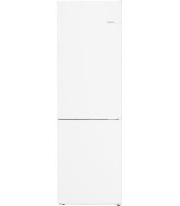 Bosch KGN362WCF Serie 4, Frigorífico combinado de libre instalación, 186 x 60 cm, Blanco, Total NoFrost