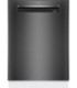Bosch SMP4ECC72S Serie 4, Lavavajillas integrable con puerta acero negro integrada, 60 cm