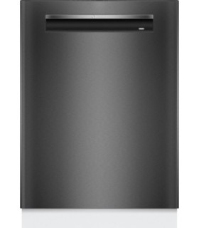 Bosch SMP4ECC72S Serie 4, Lavavajillas integrable con puerta acero negro integrada, 60 cm